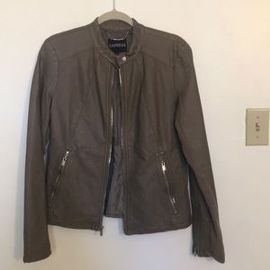 Express brand leather jacket - tan
